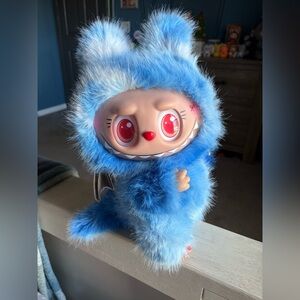 38cm (14 inches) blue zimomo labubu fufu